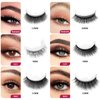 Bellelfin Self Adhesive Eyelashes, 2Pcs Eyelashes Natural Look Reusable Self Adhesive False Eyelashes 12MM Stick Fake Eye Lashes for Women Girls DIY Eye Lash Extensions#3D06