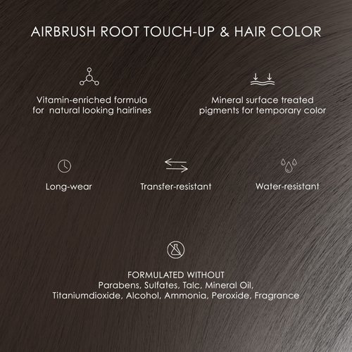 Temptu Airbrush Root-touch Up & Hair Color Brown/Black, 0.5 Fl Oz