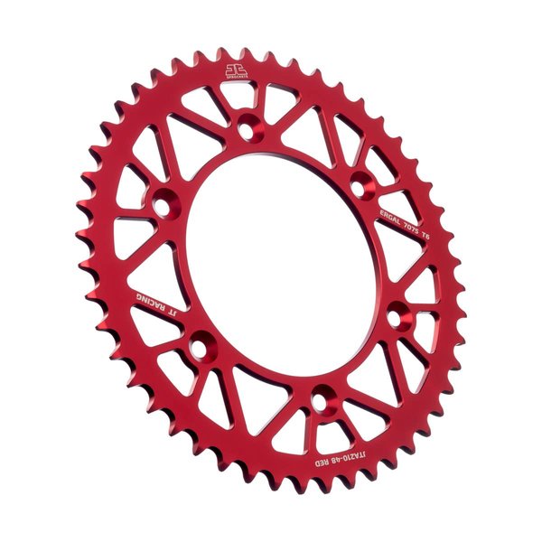JT Sprockets JTA210.48RED Red Racelite Anodized Aluminum 7075 T6 Rear Sprocket, Single