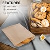MT Products Cookie Bags - 6.5" x 8” Bakery Paper Sandwich Bags - Grease Resistant Wax Paper Bags - Small Paper Bags/Cookie Bags for Gift Giving (Pack of 100)