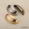 Alzassbg 10 Pack Brushed Antique Brass Cabinet Cup Pulls, 3 Inch(76mm) Hole Centers Cabinet Handles Hardware Bin Cup Drawer Pulls Handles AL3031AB