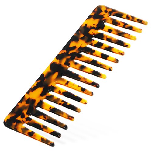 Beaupretty Wide Tooth Comb Acetate Comb Hair Detangling Comb Tortoise Comb Purse Hair Detangling Comb for Thick Curly Hair