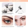 NuAngela Cluster Lashes 144pcs Individual Eyelashes Clusters 8-16mm D Curl Mix False Eyelashes DIY Individual Lash Extension Natural Look Wispy Fluffy Eyelash Extensions