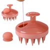 BEAUTLOHAS. Soft Silicone Head Scalp Massager Hair Shampoo Brush, Silicon Hair Scrubber Dandruff Brush for Wet and Dry Hair, for Women & Men Kids or Pets, (Shell Pink)