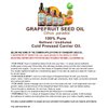 GRAPEFRUIT SEED OIL 100% Pure Natural Undiluted Refined COLD PRESSED CARRIER OIL (Not Essential Oil) 1 Fl.oz.- 30 ml. for Face, Skin, Hair, Lip Care, Nails by Botanical Beauty