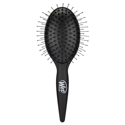 Wet Brush Easy Blow Out Hair Brush, Black - Edgeless HeatFlex Bristles Are Blow Dry Safe - Ergonomic Handle Manages Tangles for Maximum Volume - Ceramic Coated Pad Smooths And Straightens