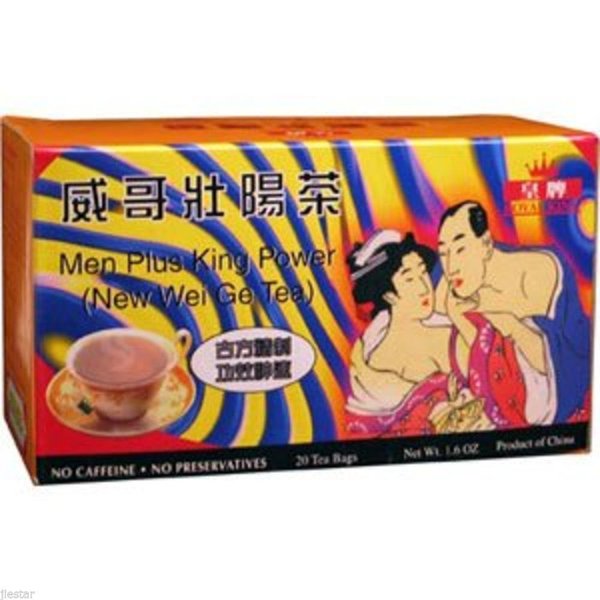 5 BOXES ROYAL KING Men plus king power tea (20 tea bags EACH BOX)