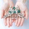 Yean Crystal Bride Wedding Hair Comb Silver Bridal Hair Accessories Rhinestone Hair Piece for Women and Girls
