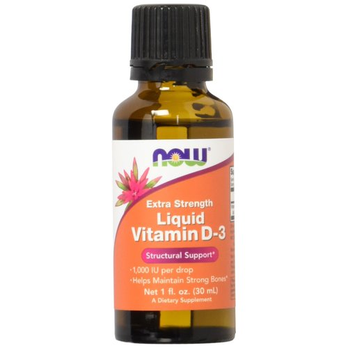 NOW Vitamin D-3 Liquid, Extra Strength, 1-Ounce