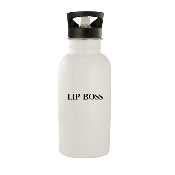 Molandra Products Lip Boss - 20oz Stainless Steel Water Bottle, White