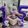 Purple Number 7 Balloons, 40 Inch Giant Number Balloons Foil Mylar Helium Purple Number 7 Balloons for 7th Birthday Party Supplies Anniversary Event Celebration Decorations