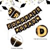 YQUQWN, Congrats Grad Banner, NO DIY Graduation Banner 2024 Congratulations Banner, Black and Gold Graduation Decorations 2024 Graduation Party Decorations 2024 Class of 2024 Decorations