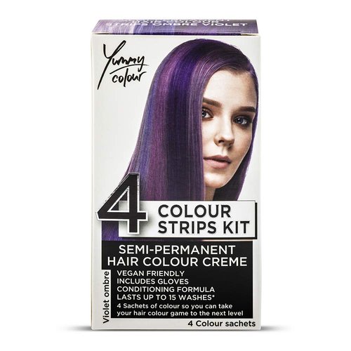 Stargazer Yummy Color 4 Strips Hair Dye Kit (Violet Ombre)