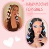 SAWINDA 30PCS Mini Hair Bows Gingham Craft 6 Color Bows for Hair Small Bow Hair Clips Cute Hair Ribbons Bowknot Barrettes Sweet Bows Claw Clips Y2k Hair Clips Accessories for Teens Kids Girls