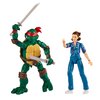 Bandai 2 Pack | Teenage Mutant Ninja Turtles Leonardo Vs Stranger Things Eleven Action Figures | 6'' Stranger Things Eleven and Leonardo Ninja Turtle Action Figures with Articulation