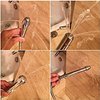 3 Heads Aluminum Shower Cleaner Douche System with 1.5m Stainless Steel Handheld Shower Hose and Velet Pouch