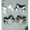 Dodheah Wolf Ears Headband Fox Cat Ears Hairband Animal Cosplay Headwear Halloween Christmas Costume Accessories Brown black