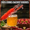 Jetec 6 Pcs Tissue Crab Lobster Honeycomb Centerpiece Crab Lobster Party Decorations Hanging Crab Lobster Table Decor for Summer Sea Animal Beach Birthday Party Supplies(Lobster)