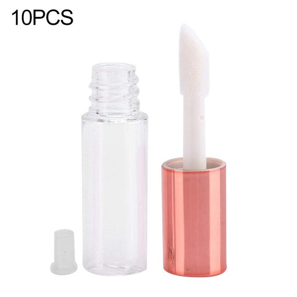 MAVIS LAVEN 10pcs 1.2ml Lip Gloss Tube DIY Small Lipstick Tube Cosmetic Container with Plug Refillable Lip Glaze Bottle for Travel Split Charging DIY Makeup