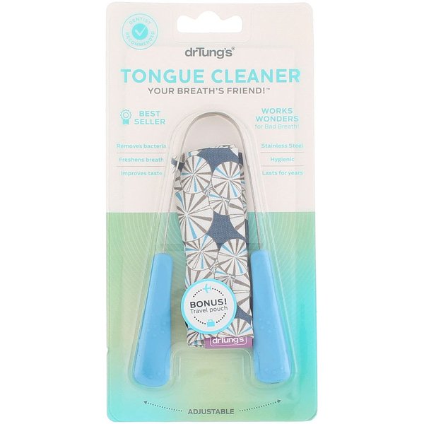 drTung's Tongue Cleaner, Stainless Steel Tongue Scraper 12 Pack