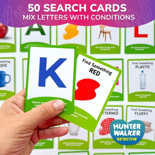 QUOKKA Scavenger Hunt Cards for Kids Ages 4-8 - Indoor Outdoor Search and Find Activities for Kids Ages 6-8 - Educational Party Games for Kids 6-8