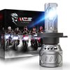 MZS H4 Light Bulb Motorcycle, 8000LM 35W 9003 HB2 Mini 6500K Cool White Extremely Bright Fog Light Halogen Replacement (Pack of 1)