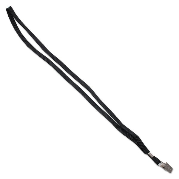 Deluxe Safety Lanyards, Clip Style, 36 quot; Long, Black, 24/Box