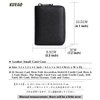 KUVAO RFID Blocking, Leather Credit Card Holder Zipper Wallet With 20 Card Slots, Small Card Case for Women or Men Accordion Wallet with Zipper (Blcak)