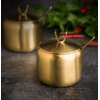 Mozacona Stainless Steel Sugar Bowl Spice Jar Storage Seasoning Pot with Lid Spoon