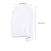 Lurrose 3Pcs Microfiber Face Cleansing Gloves Makeup Remover Face Cleansing Towel Cloth Spa Mitts Soft Washing Tool for Women Ladies Students White