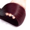 1B99J Bundles Ombre Red Straight Human Hair Bundles Brazilian Unprocessed Virgin Hair Burgundy Bundles Human Hair Weave 3 Bundles 12 14 16 Inch Ombre Straight Bundles Remy Hair Extensions