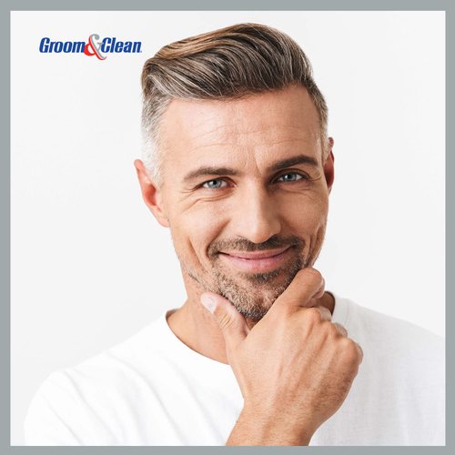 Groom & Clean Hair Styling Product - Men's Grooming Cream - Hair Styling Cream for Men, Medium All Day Hold for All Hairstyles, Easy Wash Off, Greaseless Hair Control 4.5 Oz (Pack of 2)