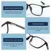 BLUEMOKY Blue Light Reading Glasses for Men，Sport Square Frame Readers, Anti Glare Computer Glasses