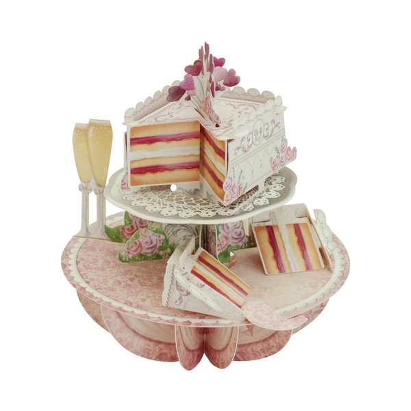 Santoro Pirouettes Wedding Cake 3D Pop up Card
