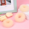 Hair Bun Maker Hair Doughnut Set For Kids Girls and Women, Ring Style Hair Bun Shaper Ballet Buns Maker 6Pcs Donut Sock Bun, Hair Accessories DIY Hair Styles (Beige/2.75”)