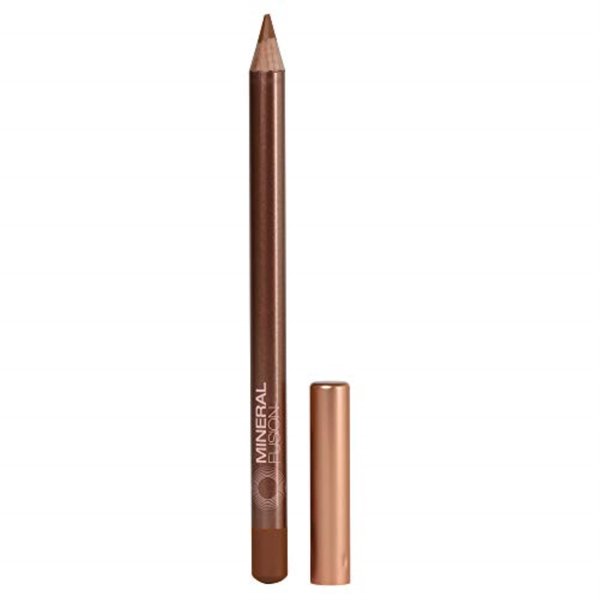 Mineral Fusion Eye Pencil, Dark Brown Eyeliner with Soothing Chamomile, Meadowfoam & Vitamin E, Velvety Smooth, Hypoallergenic Eye Makeup to Line & Define, Long-Lasting Eyeliner Pencil, Touch, 0.04 Oz