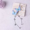 Leadigol 4 Pair Tassel Butterfly Hair Clips,Yarn Butterfly Hairpins Elegant Metal Tassel Long Hair Clips for Women