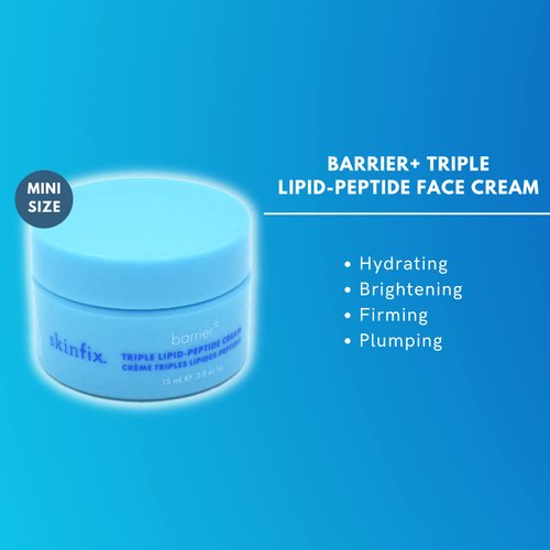 Skinfix Mini Barrier+ Triple Lipid-Peptide Face Cream 0.5 oz/ 15 mL