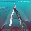 Joker Coated Changeable Blade Professional Barber Straight Edge Salon Hair Cut Razor 100% Stainless Steel with Blades By "FLAME STAR"