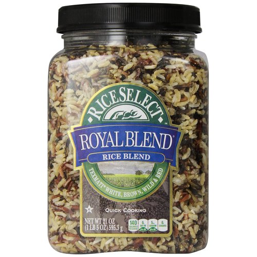 Rice Select Royal Blend, Texmati White, Brown, Wild, & Red Rice, 21 oz