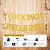 Hello 2025, Happy New Year Banner, New Years Eve Party Supplies 2025 | Happy New Year Party Decorations | NYE Party Decorations | Happy New Year Sign