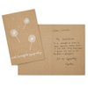 Best Paper Greetings 36 Pack Sympathy Cards Bulk with Envelopes - Kraft Paper Condolence Cards for Bereavement, Thinking of You - White Dandelion Design, Blank Inside (4x6 In)