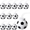 12 Set Soccer Ball Cups with Straws and Lids, 10 oz Plastic Reusable Soccer Cups Bulk for Kids Birthday Theme Party Supplies