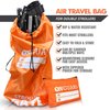 ONGUARD Waterproof Single and Double Stroller Bag for Airplane - Travel Stroller Cover - Airplane Stroller Travel System - Gate Check Stroller Bag - Baby Airplane Essentials - Orange