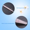 ZJchao Massage Stone Wand Massage Stick, Jade Massage Crystal Wand Gua Sha Scraping Massage Tools Rose Quartz Guasha Beauty Tool for Facial Skin Rejuvenation Jade Stone Massage Wand (Pink Quartz)