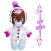 Cry Babies Tiny Cuddles Christmas Holly - 9" Baby Dolls, Cries Real Tears, White Snowman Themed Pajamas