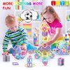 Magnetic Blocks Toys for 3 4 5 7 8+Year Old Boys Girls Upgrade Macaron Magnetic Tiles Set for Kids Age 3-5 STEM Creativity/Educational Building Blocks Toys for Toddlers Children Age 4-8 Birthday Gifts