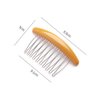 3 Pieces Luxury Fashion 10 Teeth Hair Side Combs French Comb Glossy Series Side Hair Combs Curved Hair Clip Combs Hair Accessory for Women and Girls, Glossy Orange, Glossy Gray, Glossy Pink