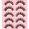 Himirell The Baby Lashes, DIY Lash Extensions, Short & Neat Doll-Eyed Cluster Lashes, Salon Quality Eyelashes Extensions, 5 Pairs Natural Lashes Multipack, No Lash Glue Included