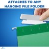 1InTheOffice Clear Hanging Folder Tabs and Inserts, Plastic Clear Tabs and Inserts, File Folder Tabs, 3-1/2" x 5/8", 100/Pack